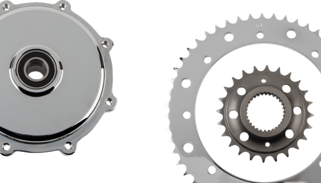 Drag Specialties Cush Drive Conversion Sprocket Kit 09-23 Harley FL Bagger Available in Chrome or Black