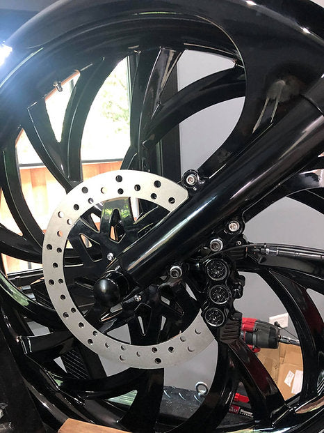 American Suspension 6 Piston Calipers Available for 11.8 or 13" Rotors - your choice of color