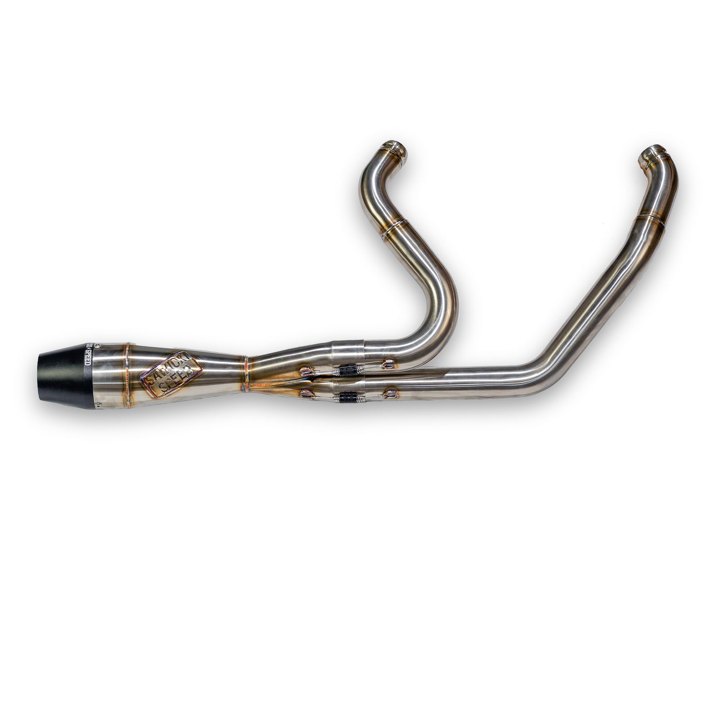 SAWICKI - INTMDTR M8 FLT SHORTY BRUSHED SS W/BLACK END CAP - 930-02600