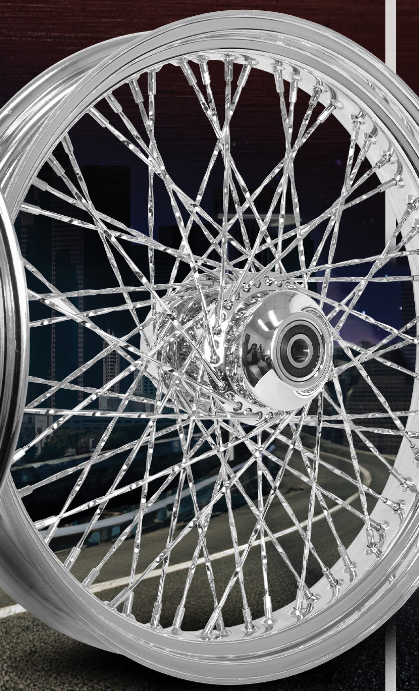 CALI TRADITIONAL 60-SPOKE WHEELS SET FOR 2000-2007 FLST