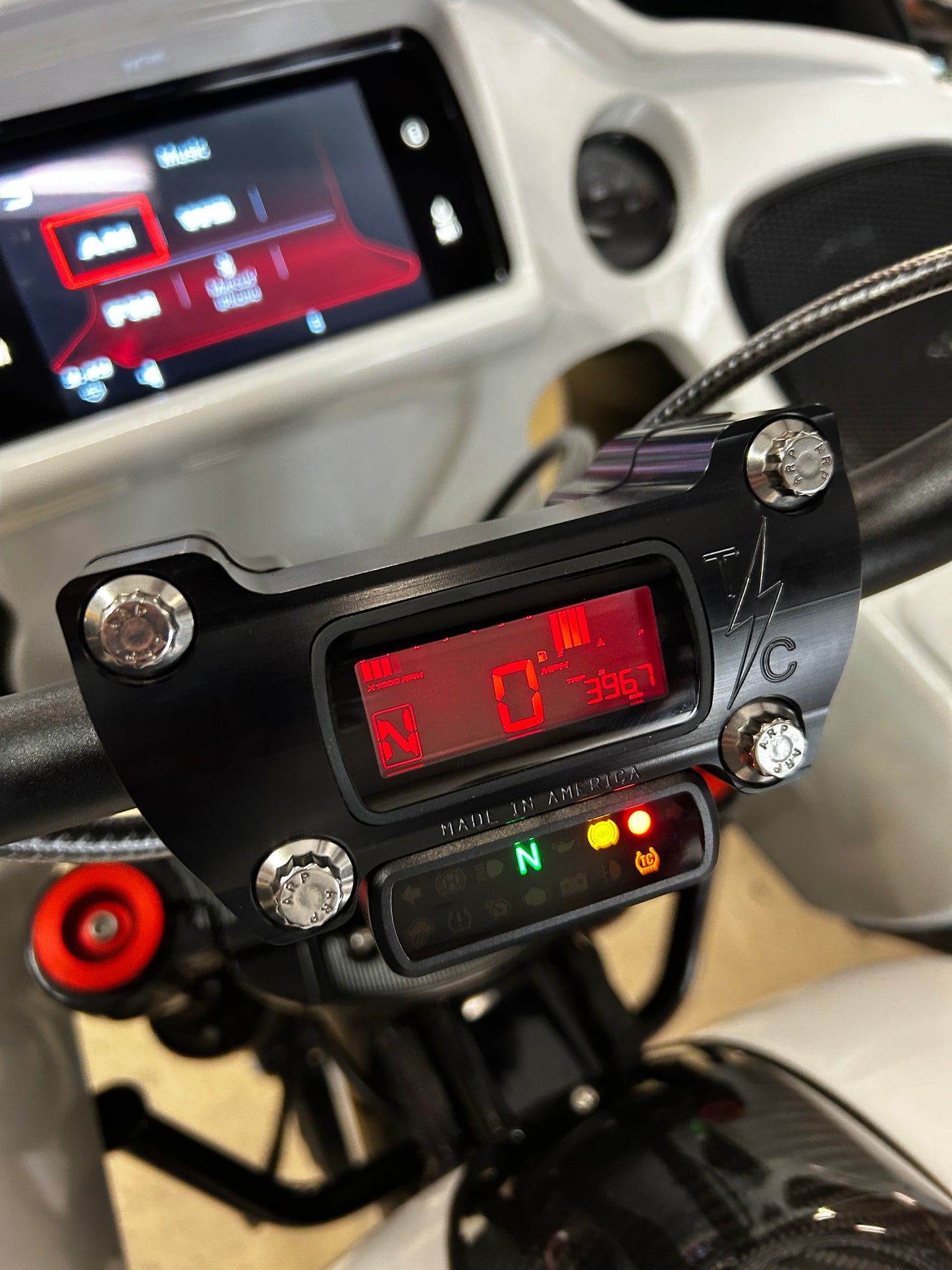 FL Touring - Digital Gauge TSC Riser and Bar combo kit