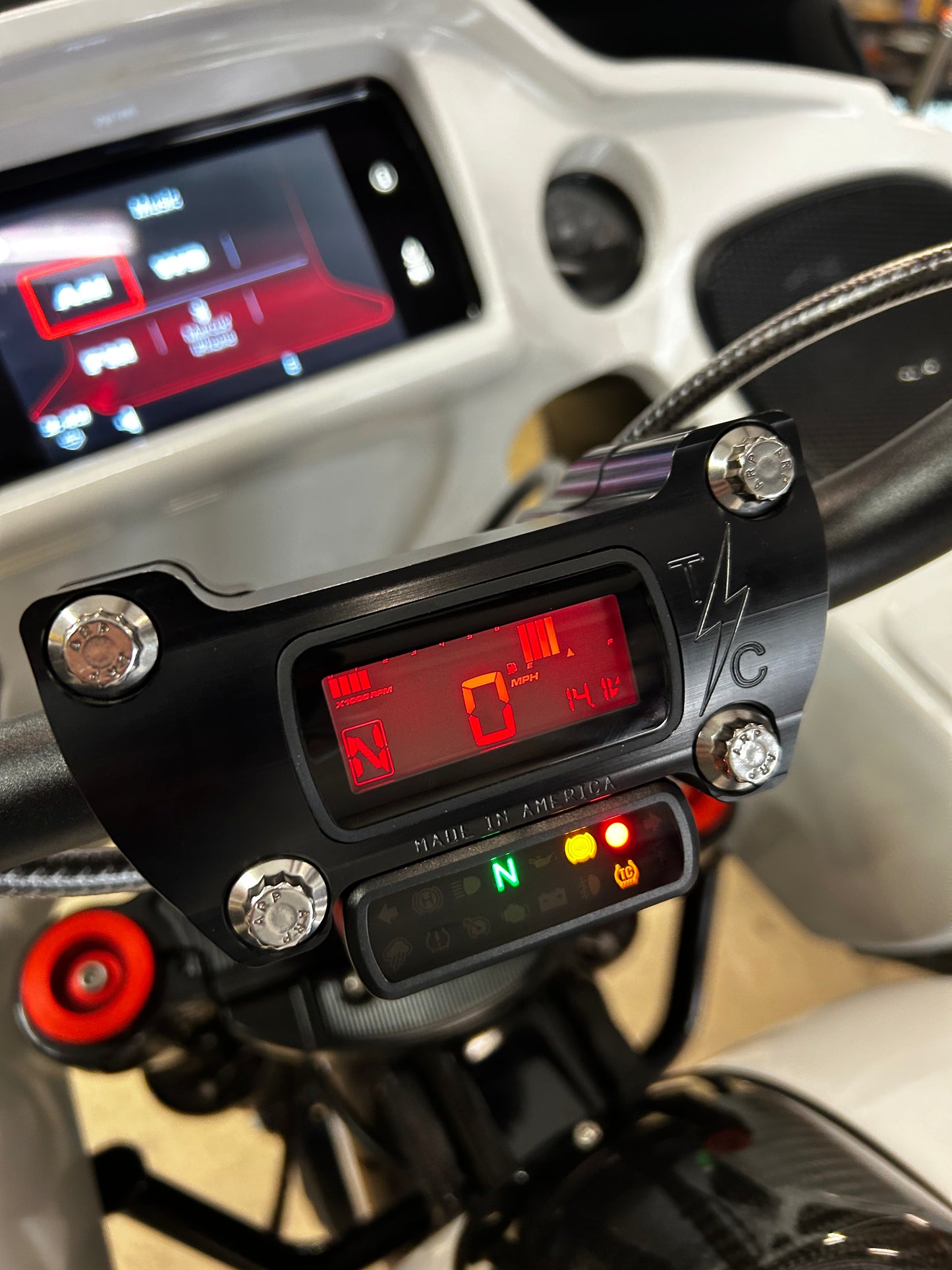 FL Touring - Digital Gauge TSC Riser and Bar combo kit