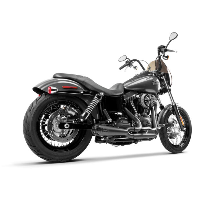 Two Bros. Comp S 2in1 Exhaust Dyna Black W/Carbon Fiber End Cap 2006-2017