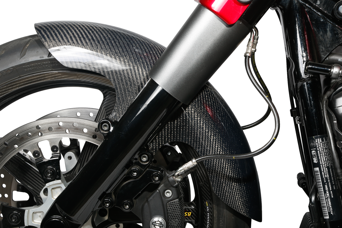 HOFMANN DESIGNS - CARBON FIBER SHORTY FENDER FRONT 19" FLH 86-13 - HDCF-6001