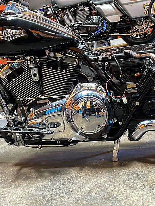 American Suspension Ram Air Centerstand Air Operated Fast! Billet Black Ano Finish