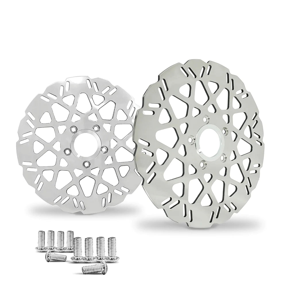 DNA M-2 11.8" Front Rotors for Harley Polished or Black