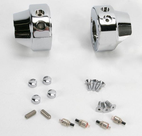 Hawg Halters 2 Button Switch Housing Assemblies Chrome - Sold as a set