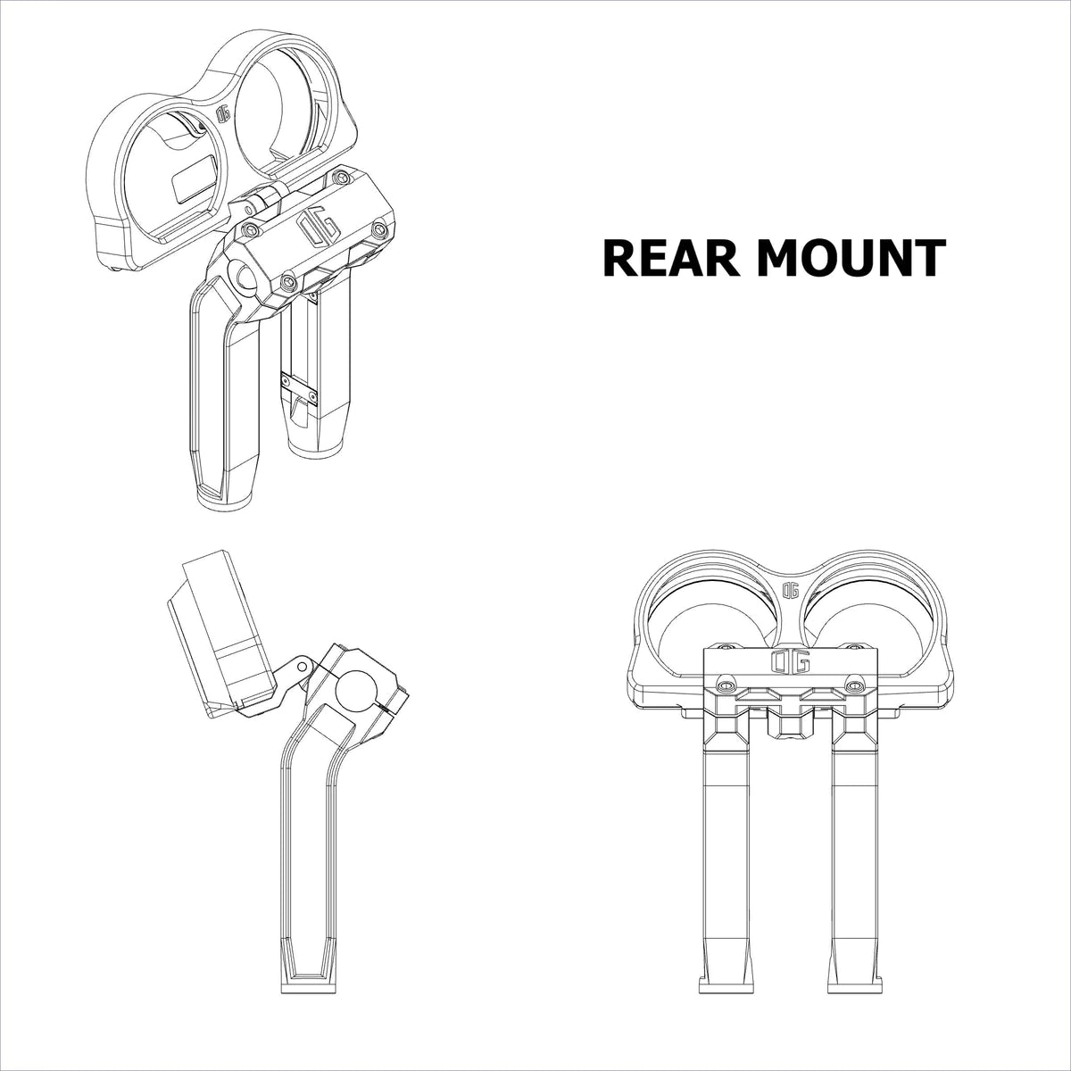 OG MOTO Road Glide Billet Gauges Bezel