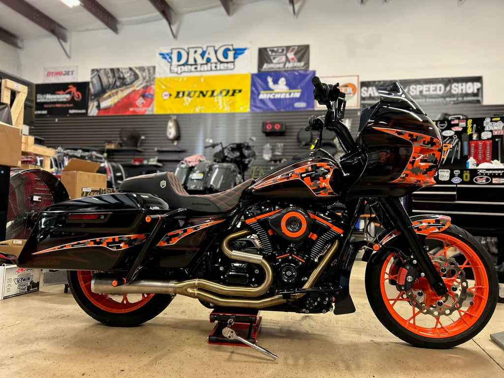 Bassani X Slyfox 2:1 Exhaust for Harley M8 Touring Models 1800-2522 SF1F2T
