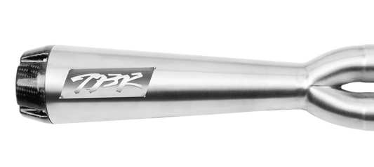 Two Bros. Comp S 2in1 Exhaust FLSB-FLHC Brushed W/CF End Cap 2018-2023