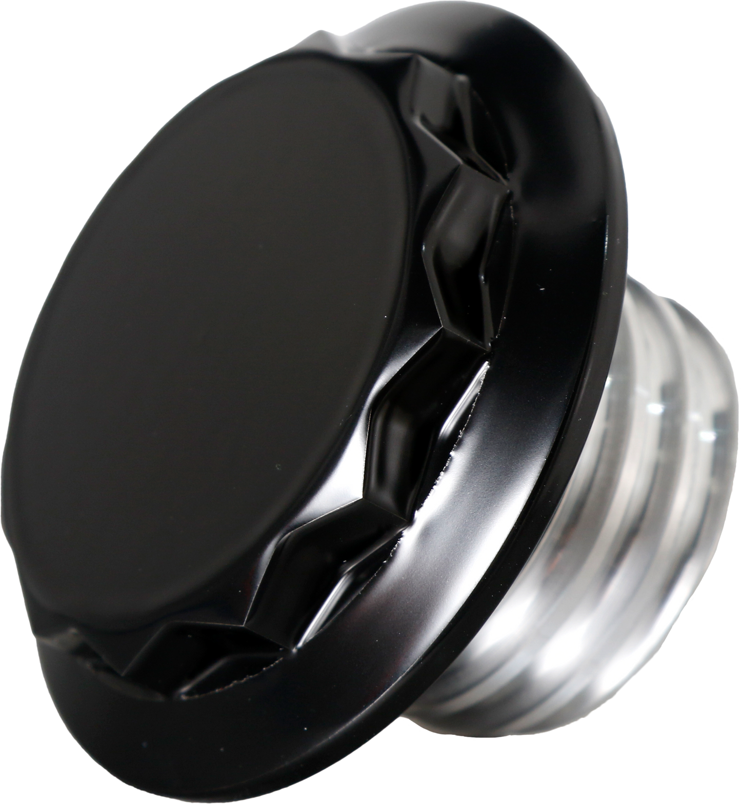 H/d Billet 12 Point Non-vented Black Fuel Cap