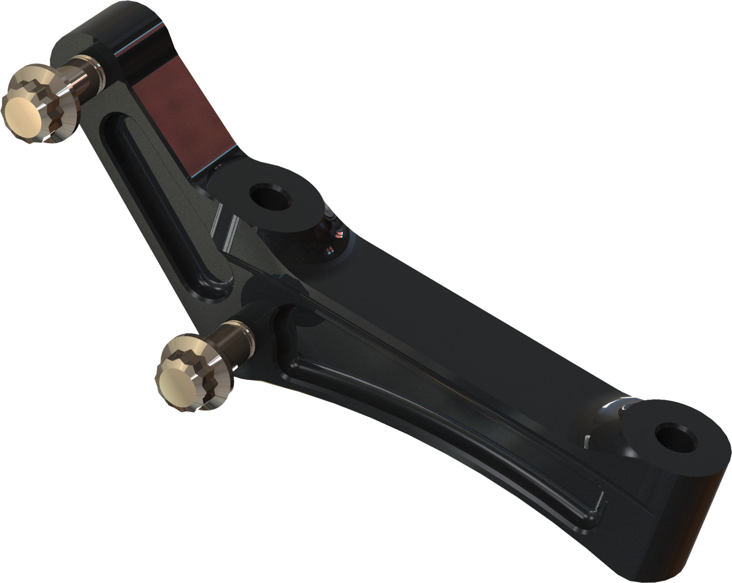 Hawg Halters Radial Mount Adapt Bracket Univ Rh/Lh Black