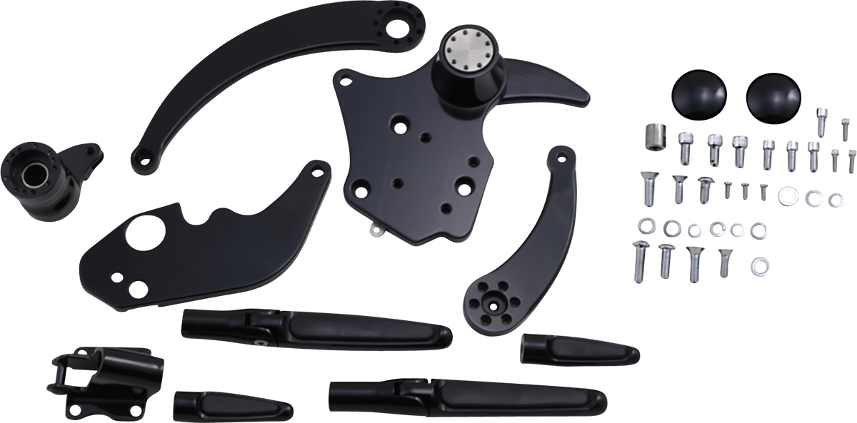 Hawg Halters Extended Forward Cntrls Black FLH 2014-2023