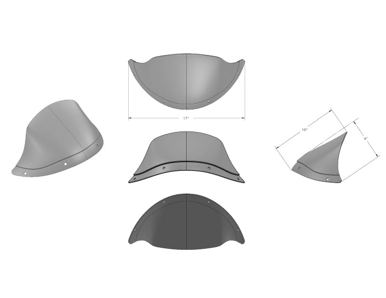 Burly Touring Sport Standard Fairing fits Harley 35-49MM Forks