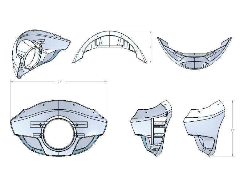 Burly Touring Sport Tall Fairing