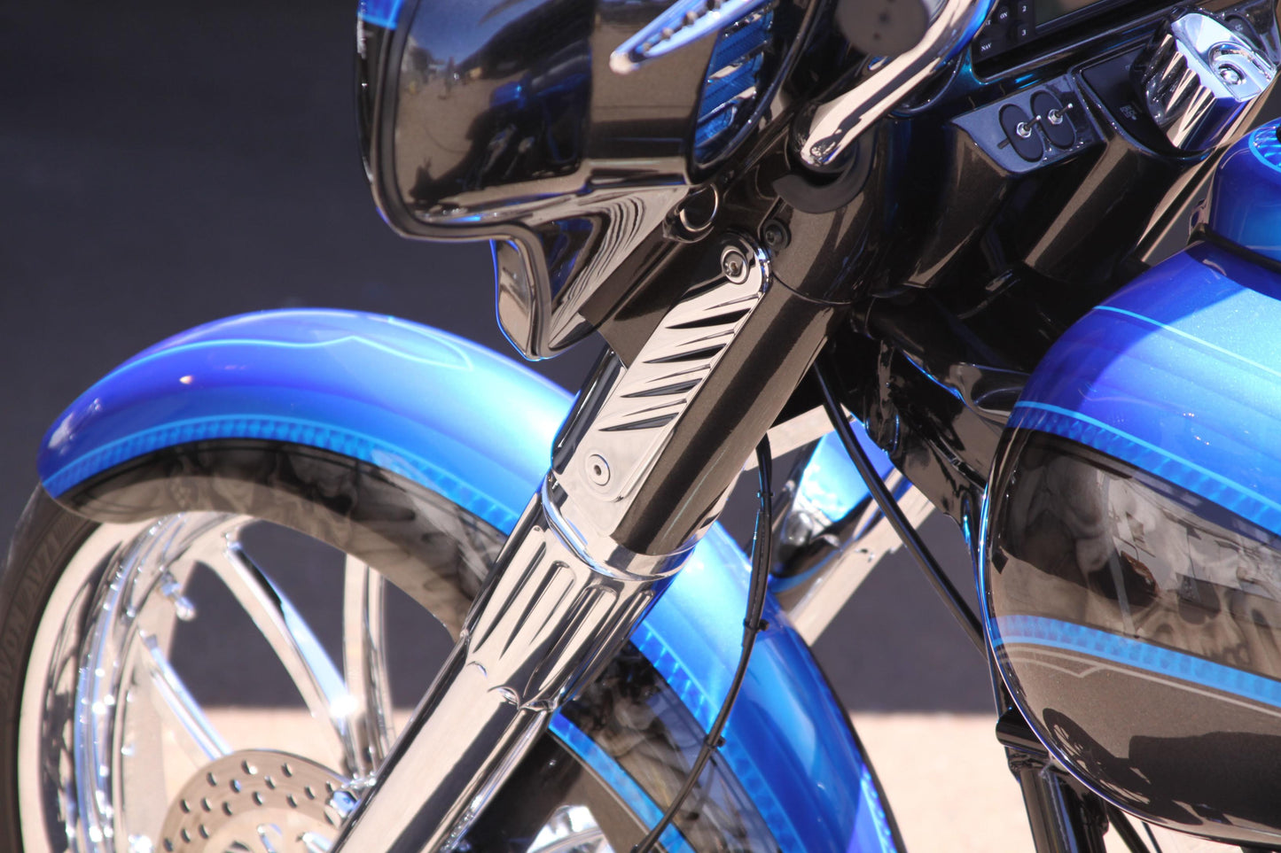 Yaffe Slider Cover Yafterburner +2 Chrome 2014-up FLH/T Bagger