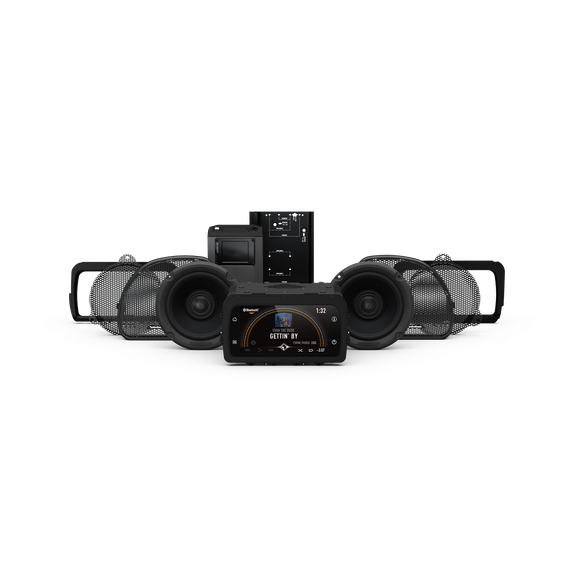 Rockford Fosgate Stage-5 Speaker & Amp Kit for 2014+ Harley-Davidson Street Glide & Road Glide (Gen-3) } + Radio