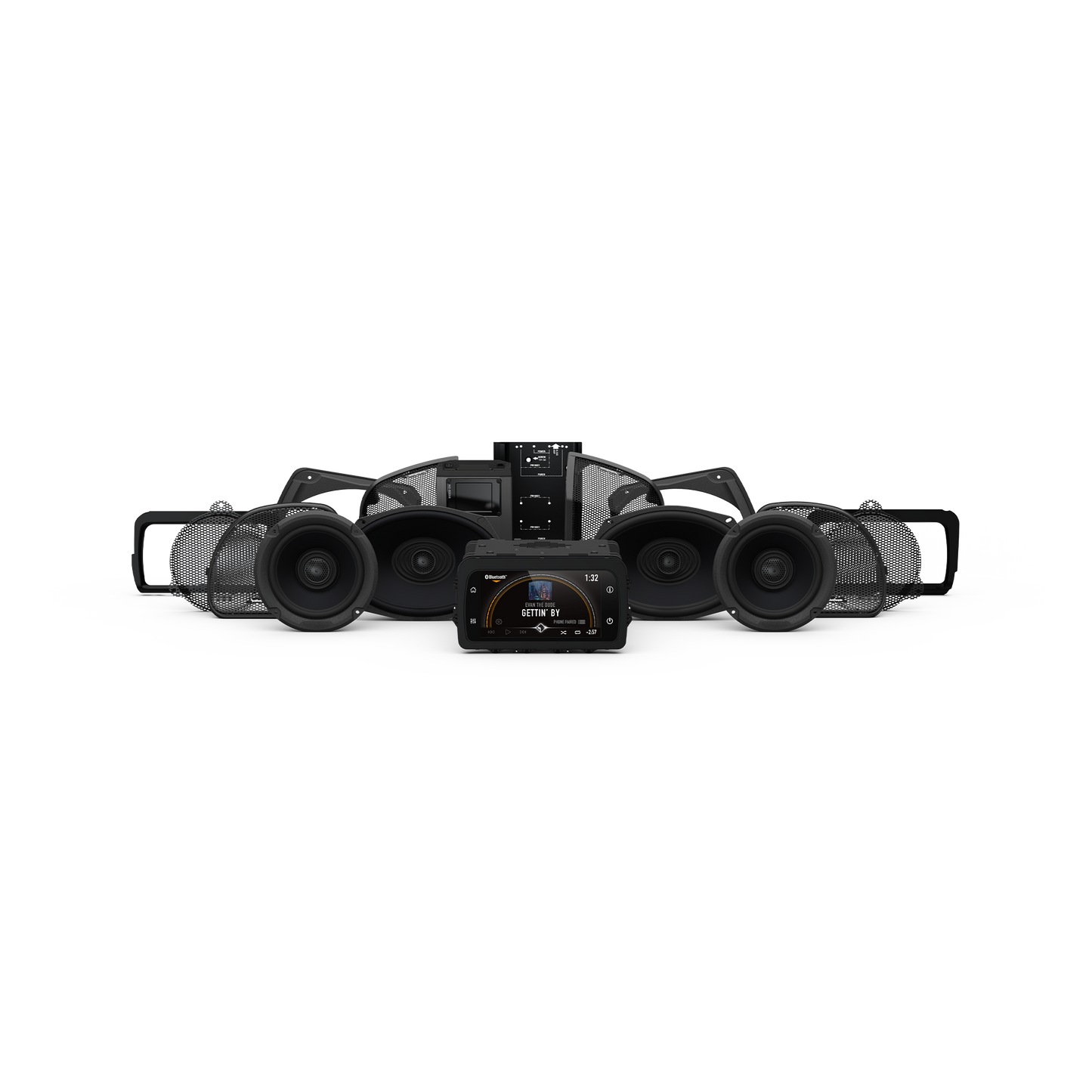 Rockford Fosgate Stage-3 Speaker & Amp Kit for 2014+ Harley-Davidson Street Glide & Road Glide (Gen-3) + Radio