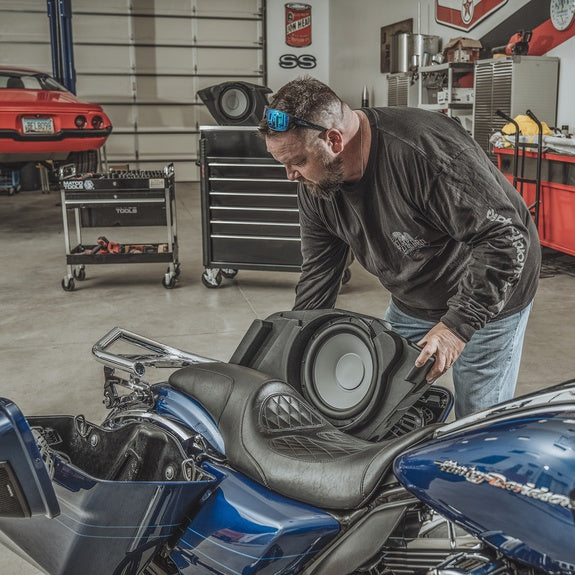 Rockford Fosgate Dual 10" Saddlebag Subwoofer Kit for 2014+ Harley-Davidson® Street Glide & Road Glide HD14-SBSUB