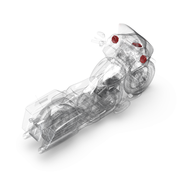 Rockford Fosgate Stage-2 Speaker & Amp Kit for 1998-2013 Harley-Davidson Road Glide (Gen-3)