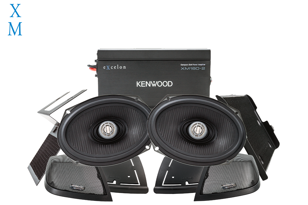 Kenwood expansion Saddlebag speaker kit with Amp