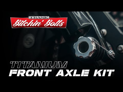Trask FL Titanium Front Axle Kit 08 up FL Harley