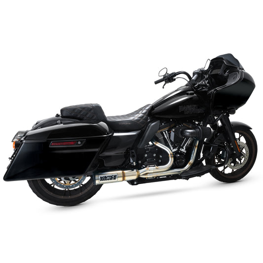 Vance and Hines RR Stainless High Output 2 into 1 Exhaust for Harley Touring - Select Finish