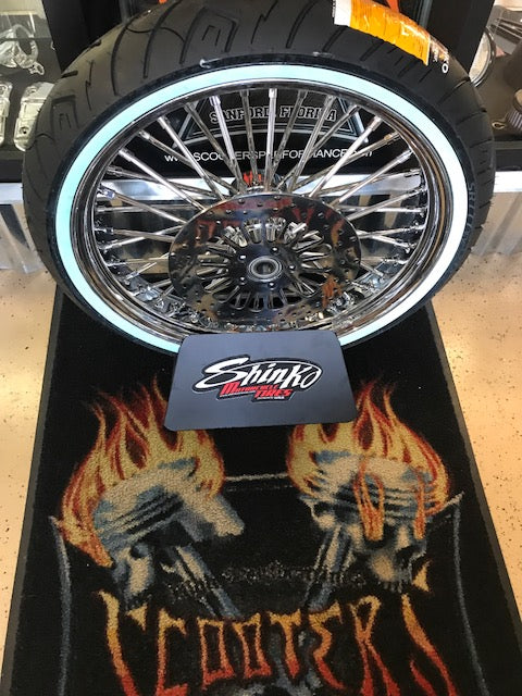 Fat Spoke 21 x 3.5" Front Wheel Packages - Chrome or Black