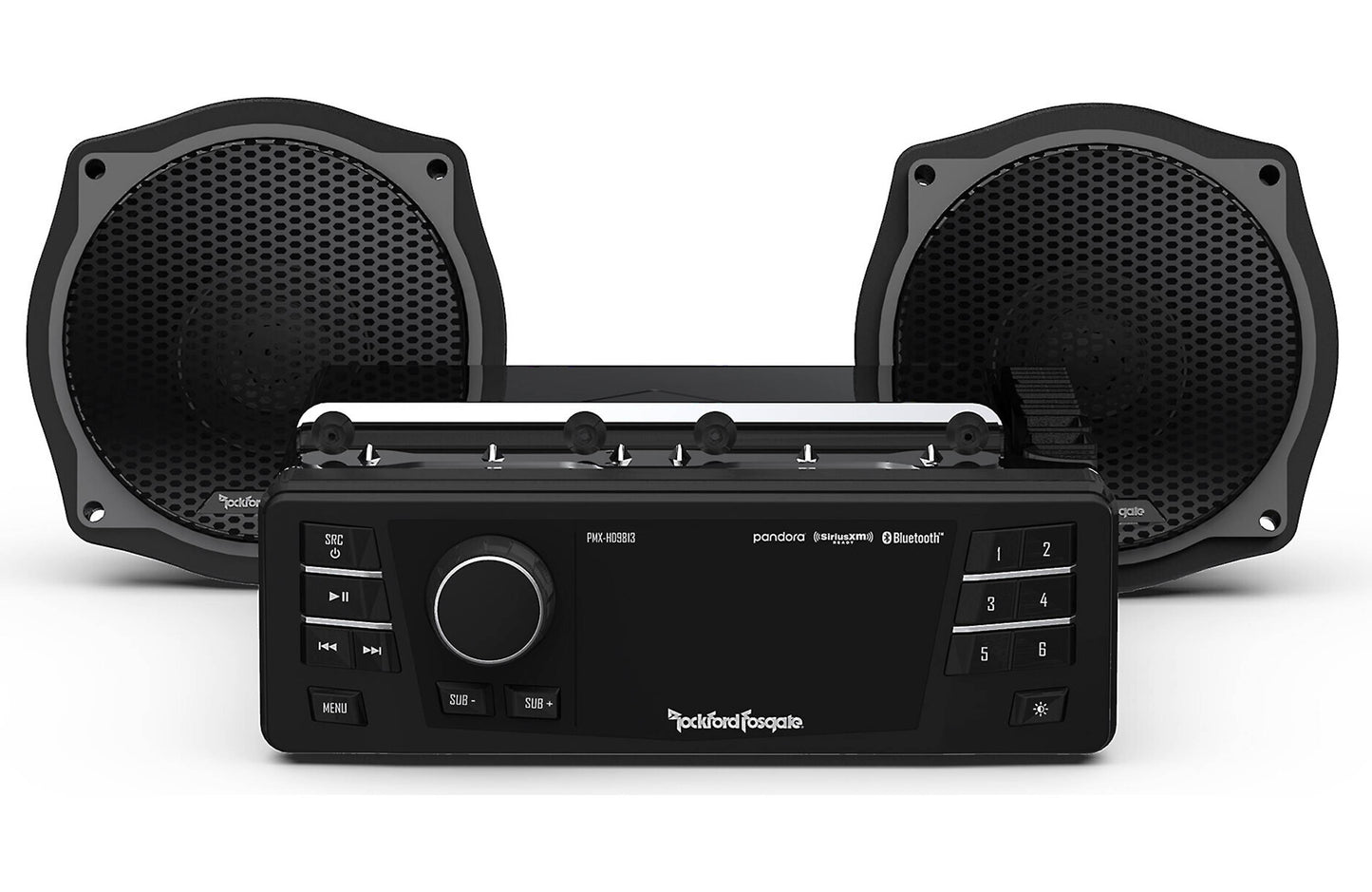 Rockford Fosgate 1998-2013 Harley-Davidson® Street Glide® Source Unit & 2 Speaker Kit Stage 1