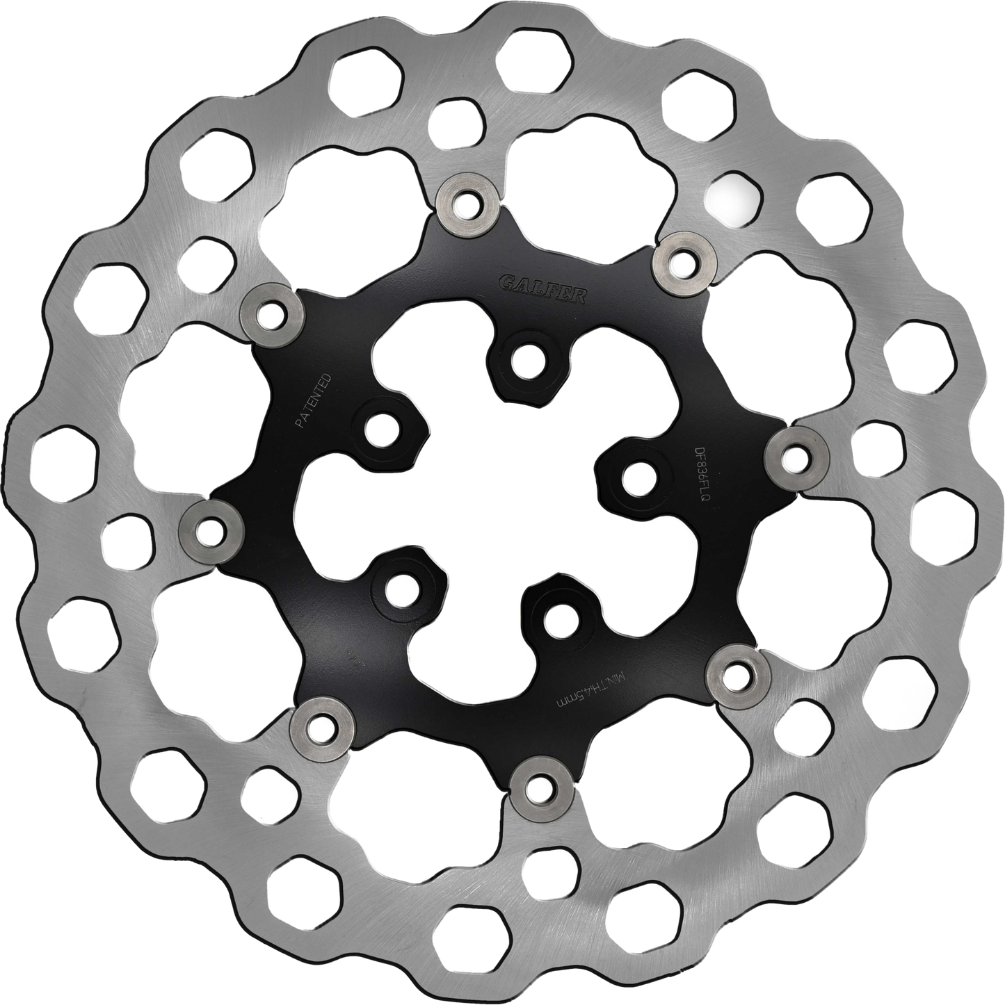 Rotor 11.8" Floating Cubiq Rr Black