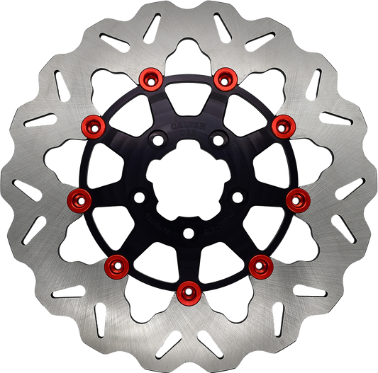 Rotor 11.8" Floating Wave Rr Black/red Buttons