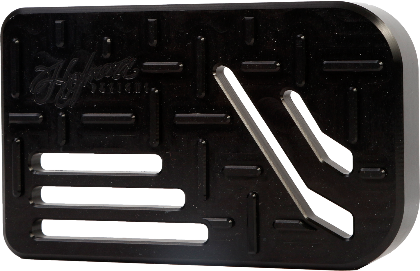 H/d Billet Brake Pedal Pad Black Flt