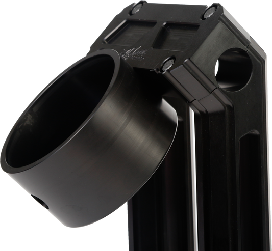 Hofmann HD Billet Speedo Mount Raw Requires Hofmann Risers - Black Ano