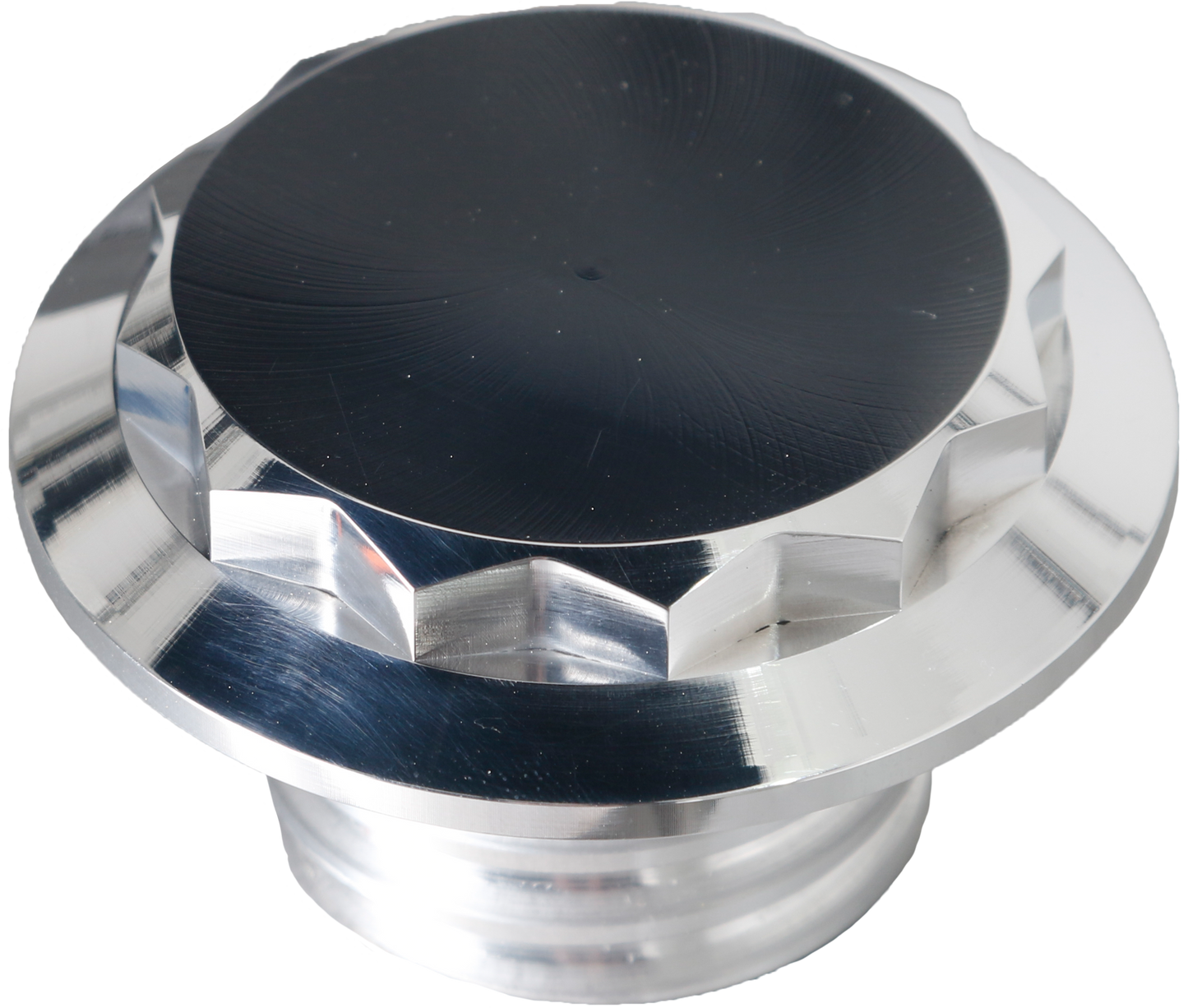 H/d Billet 12 Point Non-vented Polished Fuel Cap