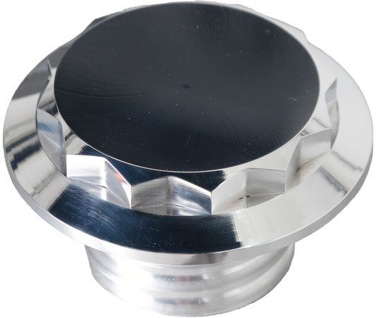H/d Billet 12 Point Non-vented Polished Fuel Cap