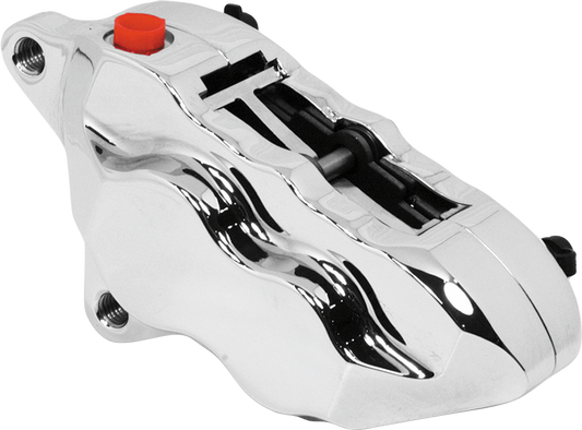 Hawg Halters 4 Piston Front Caliper L/h Chrome W/ 11.5" Rotor 2000-2015