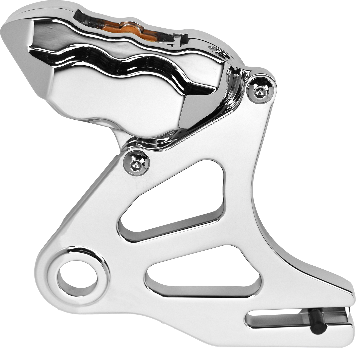 Hawg Halters 4 Pist Rear Caliper Kit Chrome St 2018-2023