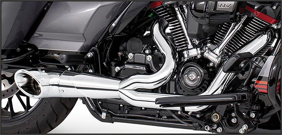 Turnout 2-1 Chrome W/chrome Tip `17-up Flt/h