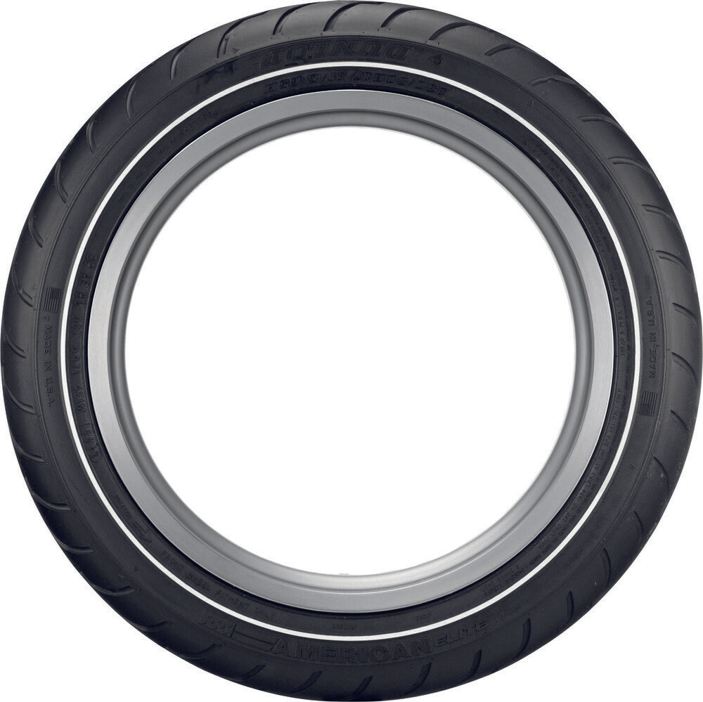 Tire American Elite Front MT90B16 72H Narrow White Wall