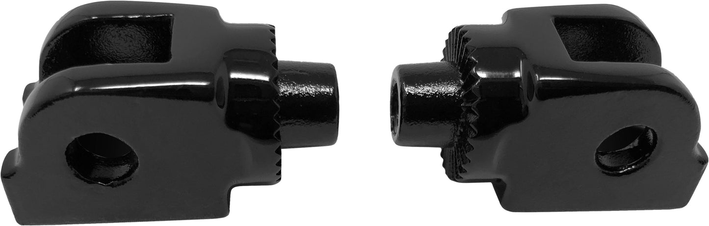 Splined Rider Peg Adapter Gloss Black `18-22 Softail