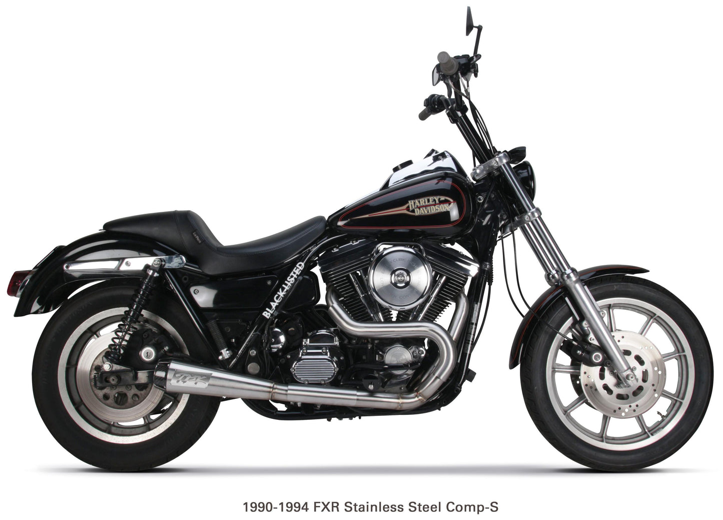 Two Bros. Comp S 2in1 Exhaust Fxr Brushed W/CF End Cap 1987-1999