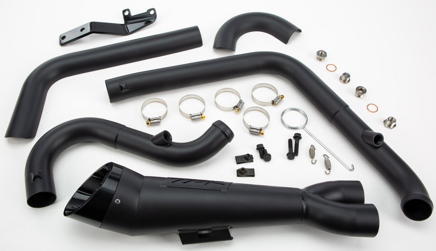 Two Bros. Comp S 2in1 Exhaust Dyna W/turnout Black 2006-2017