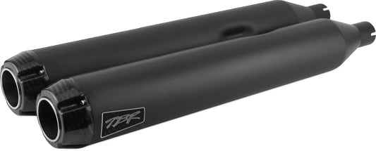 Two Bros. Comp S Slip-on Touring Tc Black W/Black Aluminum End Cap 2017-2023