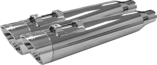 Two Bros. Comp S Slip-on Touring M8 Chrome W/Slash Polished Cap 2017-2023
