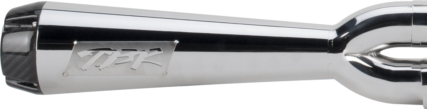 Two Bros. Comp S 2in1 Exhaust FLSB/FLHC Polished W/CF End Cap 2018-2023