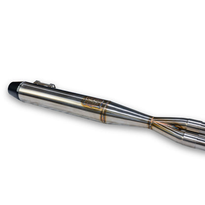 SAWICKI - INTMDTR M8 FLT FULL BRUSHED SS W/BLACK END CAP - 930-02608