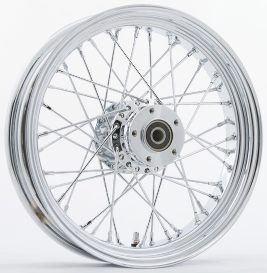 HARDDRIVE - FR 40-SPK DD CHROME 16X3.5 FLT-HUB 1" AXL 00 LTR - 051-02432