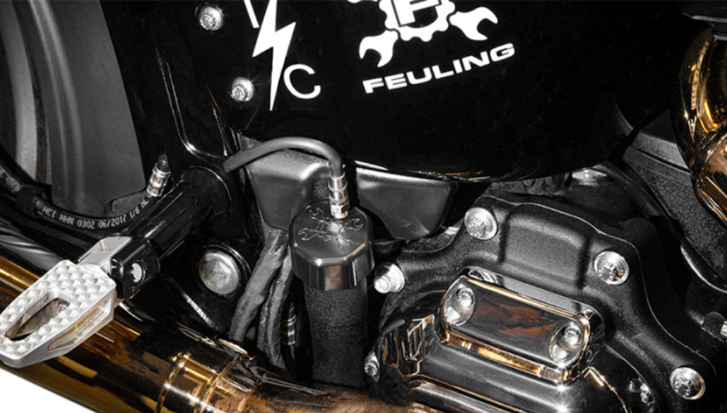 Feuling Vented Dipstick Black 3088 for Harley M8 Touring & Trike