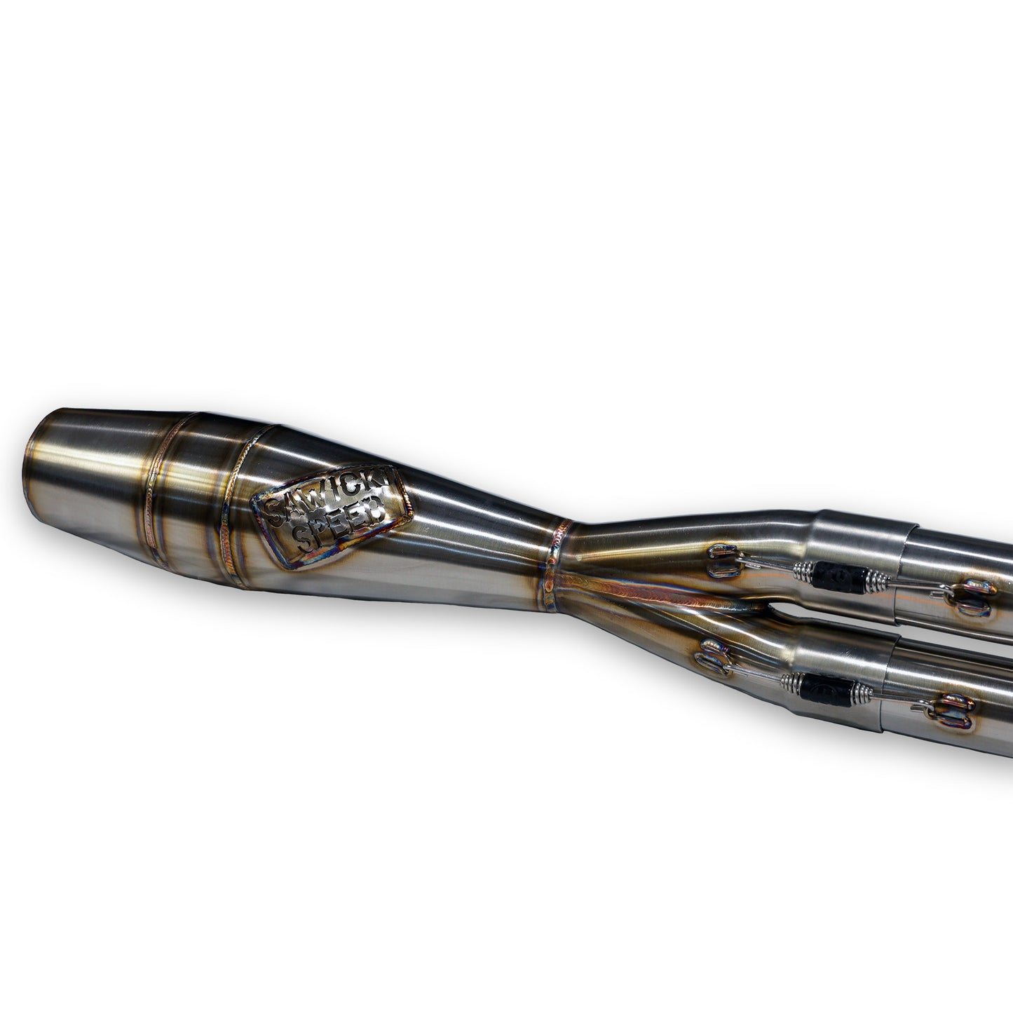 SAWICKI - INTMDTR M8 SOFTAIL SHORTY CANN BRUSHED SS - 930-02621