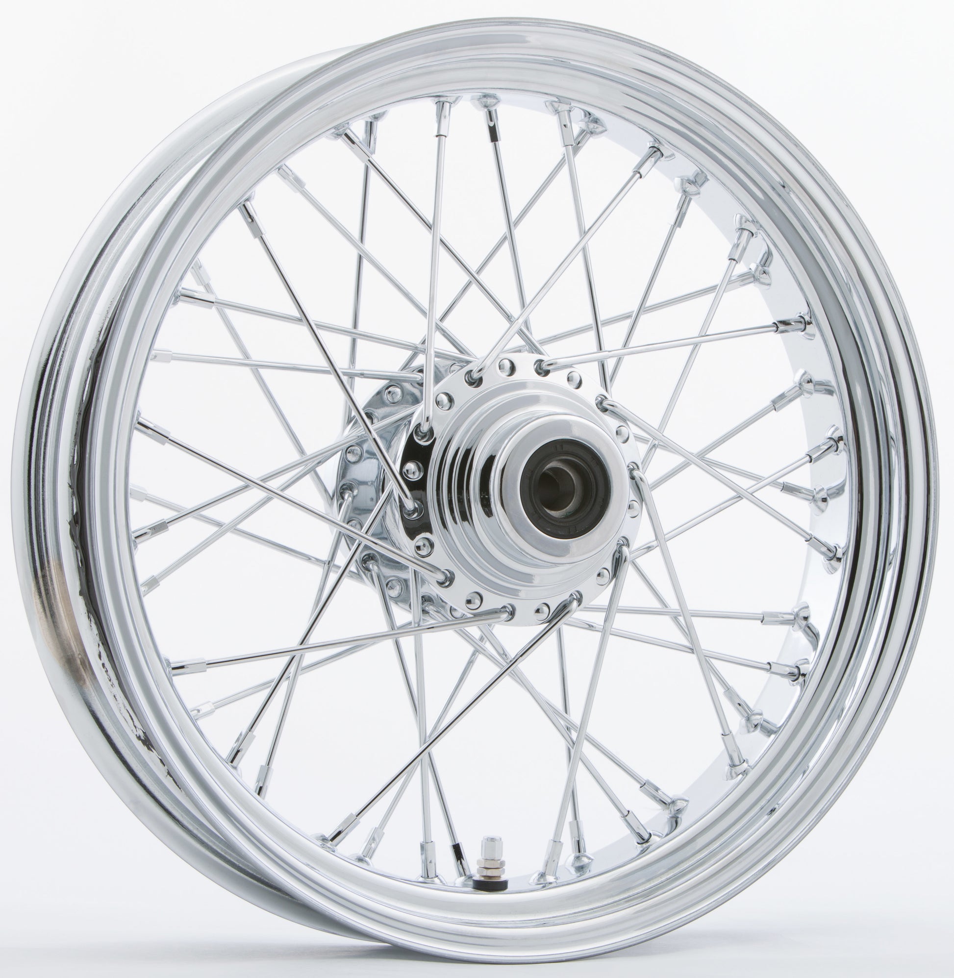 HARDDRIVE - FR 40-SPK SD CHROME 16X3.5 FLST-HUB 3/4" AXL PRE 99 - 051-02411